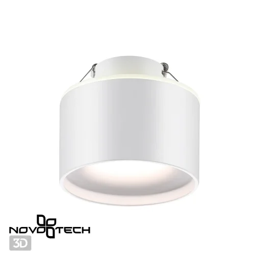Светильник точечный LED с переключателем цветовой температуры Giro 358961 Novotech белый 1 лампа, основание белое в стиле современный хай-тек  фото 5
