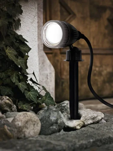 Ландшафтный светильник LED 93384 NEMA 1 Eglo уличный IP44 чёрный 1 лампа, плафон прозрачный в стиле уличный GU10 фото 2