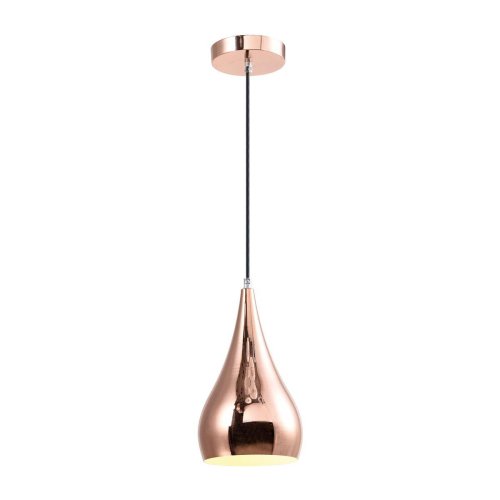 Светильник подвесной Daniella V1410-1P Moderli розовый золотой 1 лампа, основание розовое золотое в стиле современный  фото 3