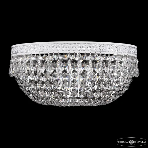 Бра AL19011B/35FL WMN Bohemia Ivele Crystal без плафона на 3 лампы, основание белое серое в стиле классический drops фото 2