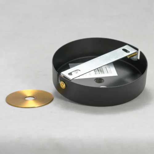 Бра Ouachita GRLSP-8276 Lussole янтарный на 1 лампа, основание чёрное в стиле современный лофт  фото 5