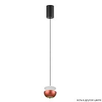 Светильник подвесной LED ASTRA SP LED RED Crystal Lux красный 1 лампа, основание чёрное в стиле современный шар