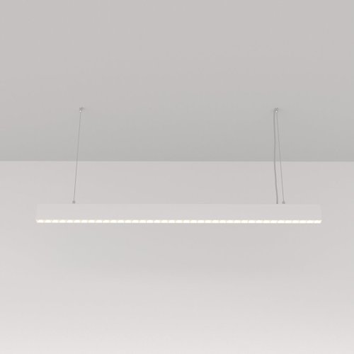 Светильник подвесной LED Vinder P050PL-L40W4K Maytoni белый 1 лампа, основание белое в стиле современный линейный фото 5