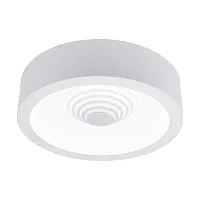Люстра потолочная LED LEGANES 96851 Eglo белая на 1 лампа, основание белое в стиле современный 