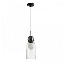 Светильник подвесной Blacky 5022/1 Odeon Light белый 1 лампа, основание чёрное в стиле современный 