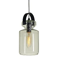 Светильник подвесной лофт LSP-9638 Lussole прозрачный 1 лампа, основание хром в стиле лофт 