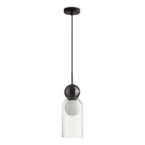 Светильник подвесной Blacky 5022/1 Odeon Light белый 1 лампа, основание чёрное в стиле современный 