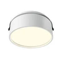 Светильник точечный LED Onda DL024-18W3K-W Maytoni белый 1 лампа, основание белое в стиле современный хай-тек круглый