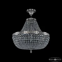 Люстра подвесная 19111/H1/45IV NI C1 Bohemia Ivele Crystal прозрачная на 8 ламп, основание никель в стиле классика sp
