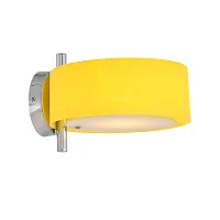 Бра Foresta SL483.091.01 Evoluce жёлтый 1 лампа, основание хром в стиле современный 