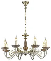 Люстра подвесная 307-503-08 Velante без плафона на 8 ламп, основание коричневое бронзовое в стиле классический 
