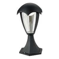Парковый светильник LED Henry A1661FN-1BK Arte Lamp уличный IP44 чёрный 1 лампа, плафон прозрачный в стиле современный LED
