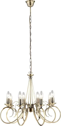 Люстра подвесная  TRUNCATUS 69003-8 Globo без плафона на 8 ламп, основание античное бронза в стиле классический 