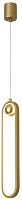 Светильник подвесной LED Altus 4221-1P F-promo матовый золото 1 лампа, основание матовое золото в стиле современный 