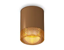 Светильник накладной Techno spot XS6304020 Ambrella light коричневый 1 лампа, основание коричневое в стиле современный круглый