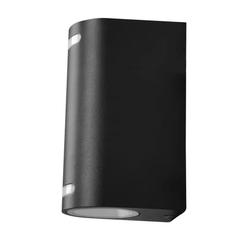 Настенный светильник Stema 100012/B LOFT IT уличный IP54 чёрный 2 лампы, плафон чёрный в стиле современный хай-тек GU10 фото 3