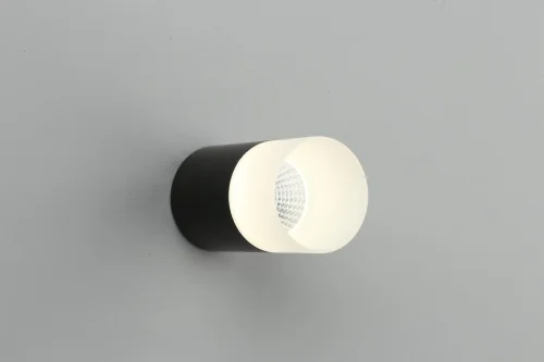 Светильник накладной LED Ercolano OML-100019-05 Omnilux чёрный 1 лампа, основание чёрное в стиле хай-тек круглый фото 2