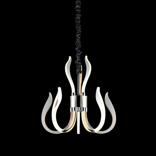 Люстра подвесная LED  VERSAILLES 5563 Mantra хром на 1 лампа, основание хром чёрное в стиле современный хай-тек минимализм  фото 4
