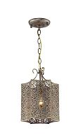 Светильник подвесной Bazar 1624-1P Favourite коричневый 1 лампа, основание коричневое в стиле кантри 