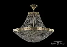 Люстра потолочная хрустальная 19323/H1/70IV G Bohemia Ivele Crystal прозрачная на 12 ламп, основание золотое в стиле классика sp