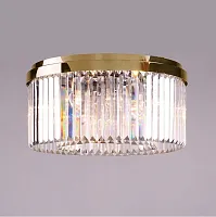 Люстра потолочная 10118/PL gold Newport прозрачная на 8 ламп, основание золотое в стиле современный 