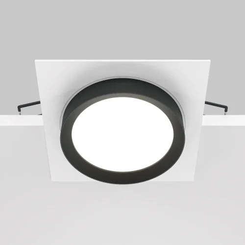 Светильник точечный Hoop DL086-GX53-SQ-WB Maytoni чёрный белый 1 лампа, основание белое чёрное в стиле современный  фото 5