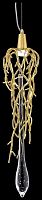 Светильник подвесной Divina WE186.01.403 Wertmark матовый золото 1 лампа, основание матовое золото в стиле арт-деко 