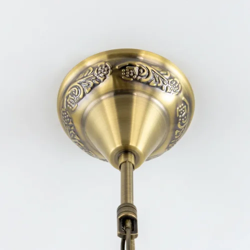 Люстра подвесная Каир CL419263 Citilux янтарная на 7 ламп, основание бронзовое в стиле восточный  фото 12