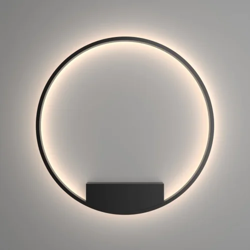 Бра LED Rim MOD058WL-L50BK Maytoni чёрный на 1 лампа, основание чёрное в стиле современный хай-тек минимализм  фото 4