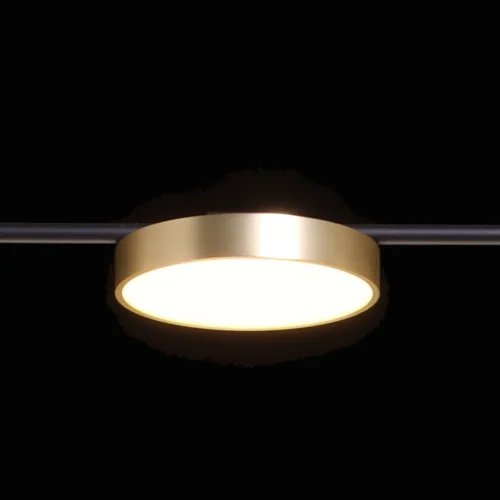 Светильник подвесной LED с пультом Гэлэкси 632017405 DeMarkt золотой 1 лампа, основание чёрное в стиле хай-тек с пультом фото 4