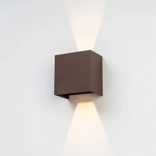 Настенный светильник LED Davos 7438 Mantra уличный IP54 коричневый 1 лампа, плафон коричневый в стиле хай-тек современный LED фото 6