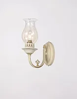 Бра VETRALLA W180.1 Ivory Lucia Tucci прозрачный 1 лампа, основание белое в стиле классический 