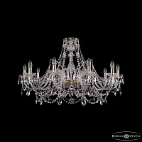 Люстра подвесная 1411/10/360 G Bohemia Ivele Crystal без плафона на 10 ламп, основание золотое в стиле классический sp Люстра подвесная 1411/10/360 G Bohemia Ivele Crystal без плафона на 10 ламп, основание золотое в стиле классический sp