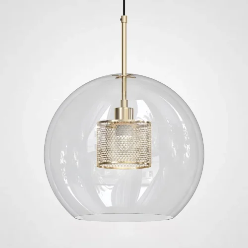 Светильник подвесной Catch 186707-26 ImperiumLoft прозрачный 1 лампа, основание бронзовое в стиле современный 