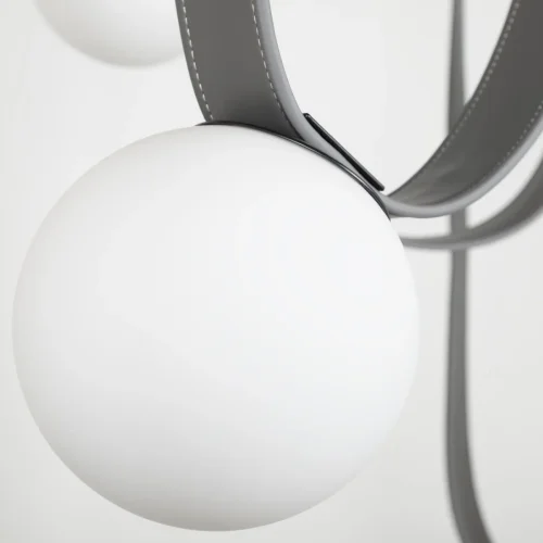 Светильник подвесной Picot 10240-7 LOFT IT белый 7 ламп, основание серое чёрное в стиле модерн шар фото 7