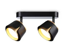 Спот с 2 лампами TN71231 Ambrella light чёрный GX53 в стиле модерн хай-тек 