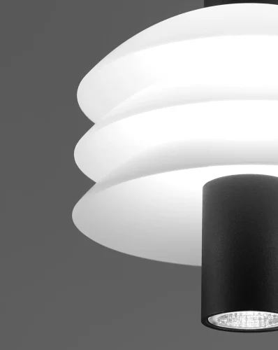 Светильник подвесной LED Sylv V10876-PL Moderli белый 1 лампа, основание чёрное в стиле современный  фото 5