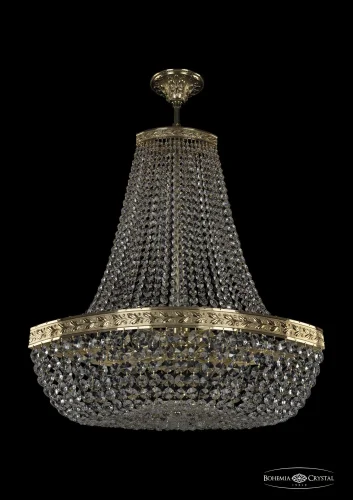 Люстра потолочная хрустальная 19283/H2/60IV G Bohemia Ivele Crystal прозрачная на 8 ламп, основание золотое в стиле классический sp