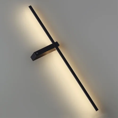 Бра с выключателем LED Blake 5694/9WL Lumion чёрный на 1 лампа, основание чёрное в стиле хай-тек с беспроводной зарядкой отражённый свет фото 4