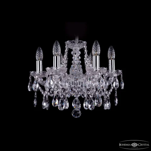 Люстра подвесная 1413/6/141 Ni Bohemia Ivele Crystal без плафона на 6 ламп, основание никель в стиле классический sp