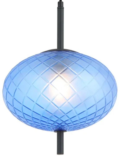 Светильник подвесной Sphere 2136/07/01P Stilfort голубой 1 лампа, основание чёрное в стиле современный выдувное фото 2