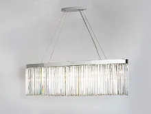 Люстра подвесная 10119+7/S Newport прозрачная на 16 ламп, основание никель в стиле современный 