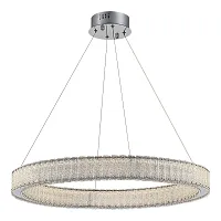 Люстра подвесная LED Latozzo SL6008.123.01 ST-Luce хром на 1 лампу, основание хром в стиле современный кольца Люстра подвесная LED Latozzo SL6008.123.01 ST-Luce хром на 1 лампу, основание хром в стиле современный кольца