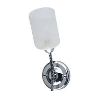 Бра Олимпия 638026301 DeMarkt белый 1 лампа, основание хром в стиле современный 