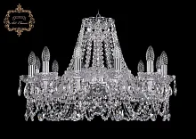 Люстра подвесная хрустальная 11.11.12.240.Cr.Sp Bohemia Art Classic прозрачная на 12 ламп, основание хром в стиле классический 