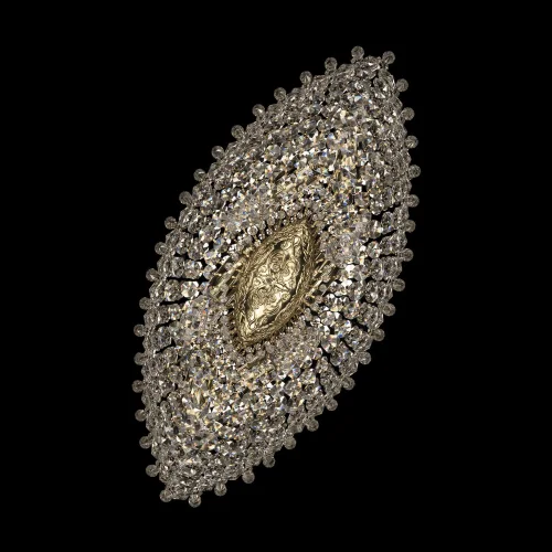 Люстра потолочная хрустальная 19013/80IV GW Bohemia Ivele Crystal прозрачная на 10 ламп, основание золотое в стиле классический sp фото 3