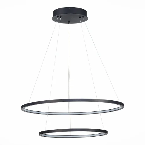Светильник подвесной LED St603 In ST603.443.56 ST-Luce чёрный 1 лампа, основание чёрное в стиле хай-тек кольца фото 2