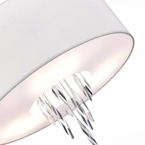 Люстра потолочная Nettuno SL1353.102.03 ST-Luce белая на 3 лампы, основание хром в стиле современный арт-деко  фото 3