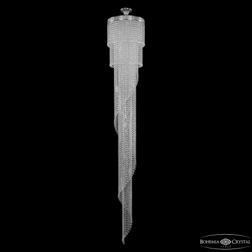 Люстра каскадная хрустальная 83111/40IV-250 Ni Bohemia Ivele Crystal прозрачная на 14 ламп, основание никель в стиле современный классический r фото 2