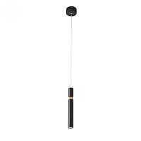 Светильник подвесной LED sensor Tuore SL1592.403.01 ST-Luce чёрный 1 лампа, основание чёрное в стиле хай-тек трубочки